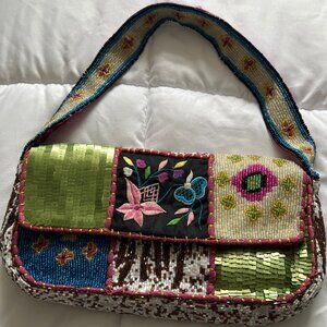 Christina Mulit-colred Beaded Vintage bag - Gorgeous!
